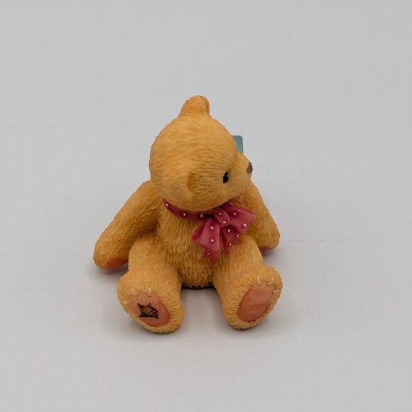 Cherished Teddies Bear with Number 4 Block (302864) 1997 - Picture 4 of 10